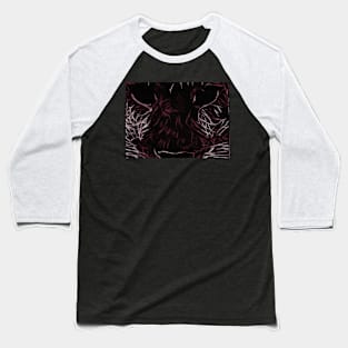 Cat Maroon Baseball T-Shirt